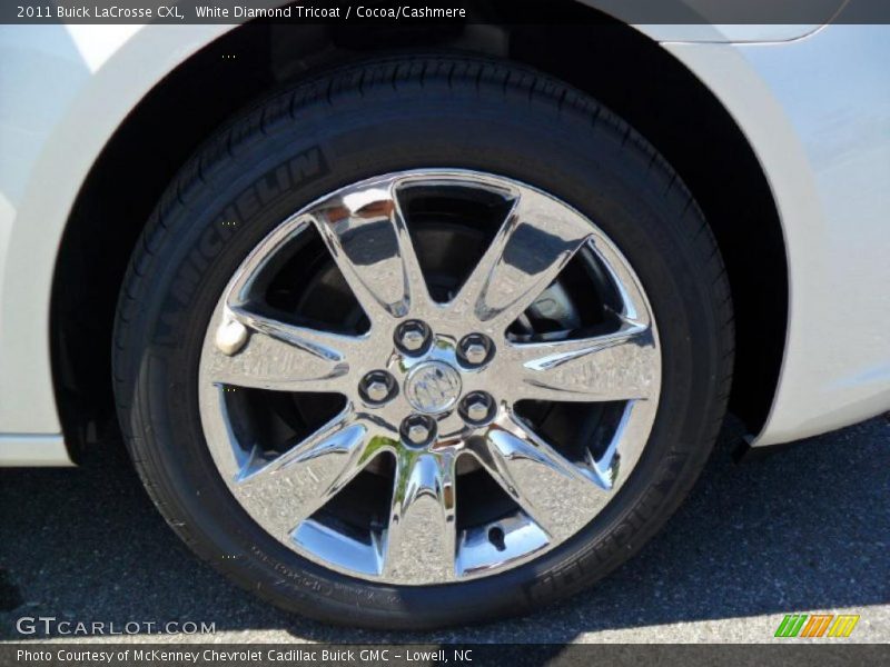 White Diamond Tricoat / Cocoa/Cashmere 2011 Buick LaCrosse CXL