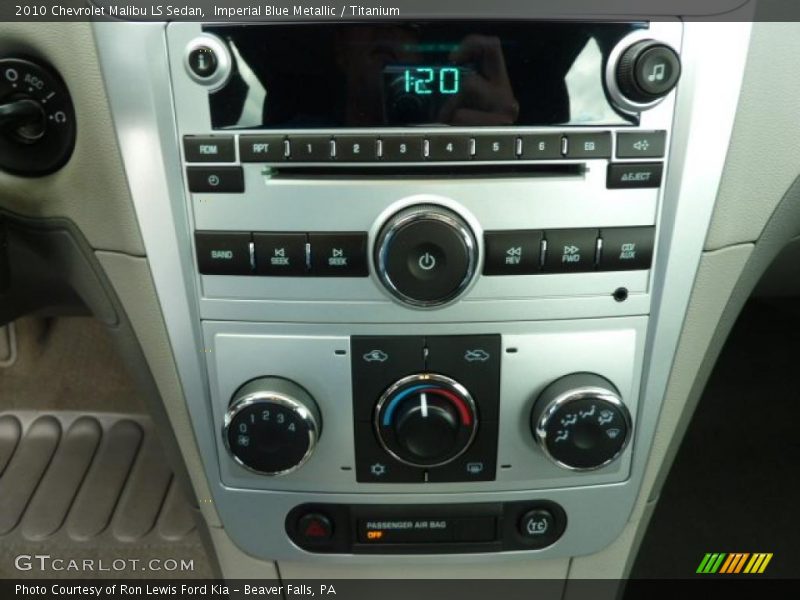 Imperial Blue Metallic / Titanium 2010 Chevrolet Malibu LS Sedan