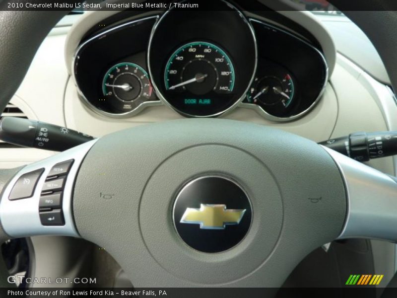 Imperial Blue Metallic / Titanium 2010 Chevrolet Malibu LS Sedan
