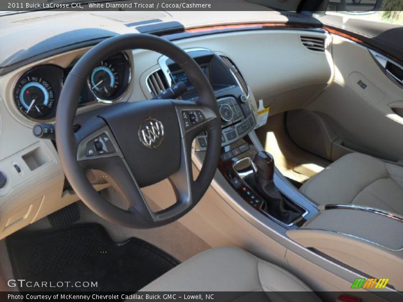 White Diamond Tricoat / Cocoa/Cashmere 2011 Buick LaCrosse CXL