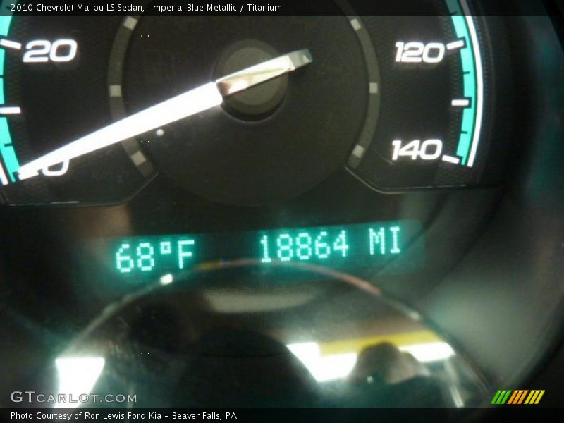 Imperial Blue Metallic / Titanium 2010 Chevrolet Malibu LS Sedan