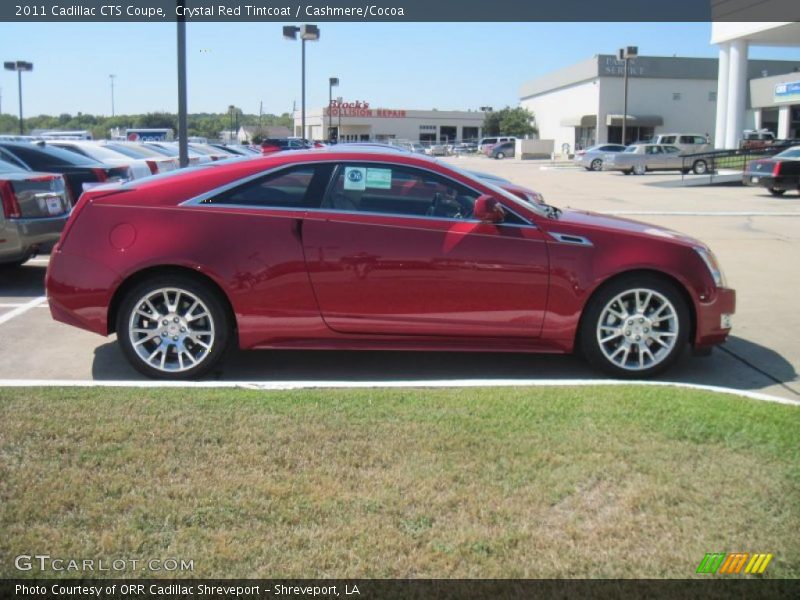 Crystal Red Tintcoat / Cashmere/Cocoa 2011 Cadillac CTS Coupe