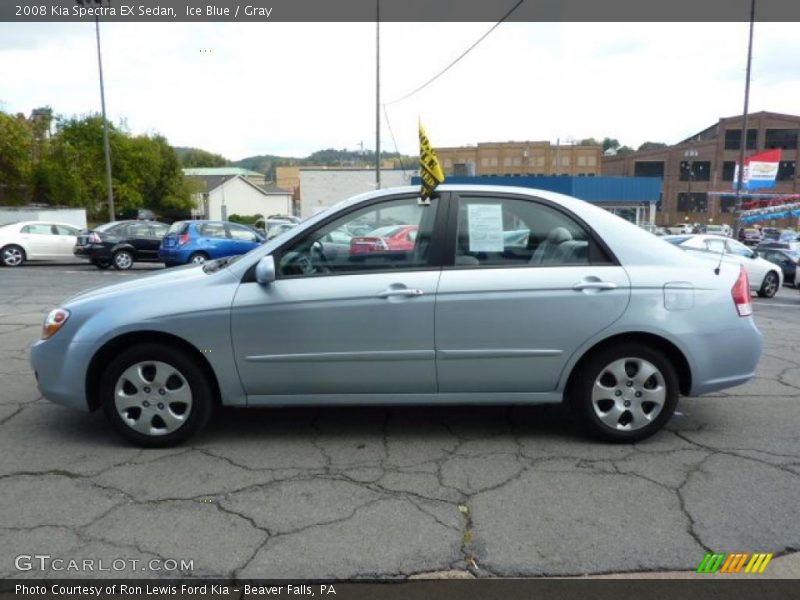 Ice Blue / Gray 2008 Kia Spectra EX Sedan