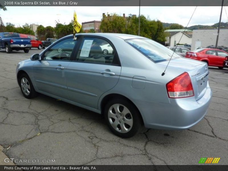Ice Blue / Gray 2008 Kia Spectra EX Sedan