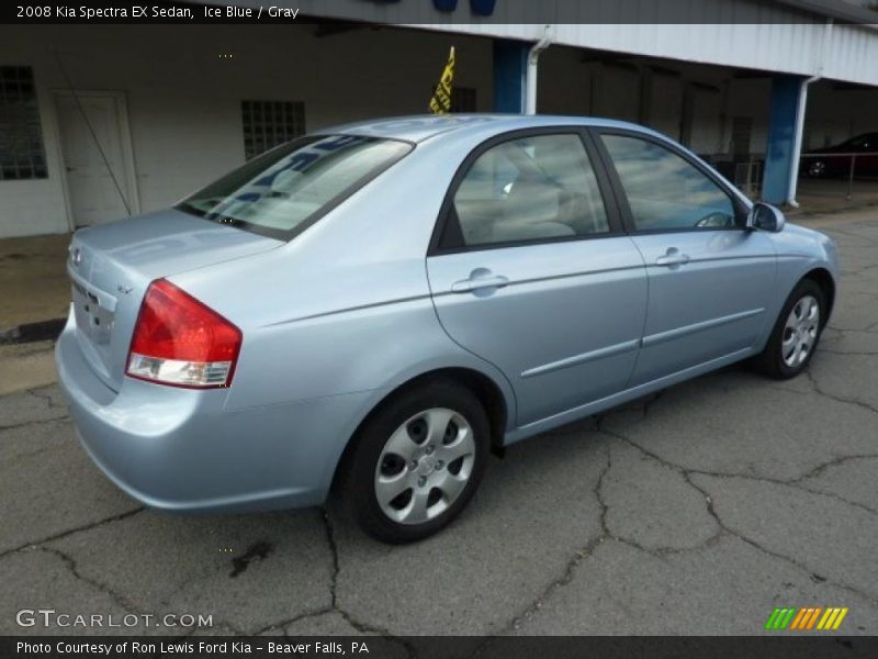 Ice Blue / Gray 2008 Kia Spectra EX Sedan