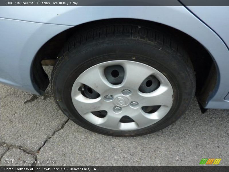 Ice Blue / Gray 2008 Kia Spectra EX Sedan