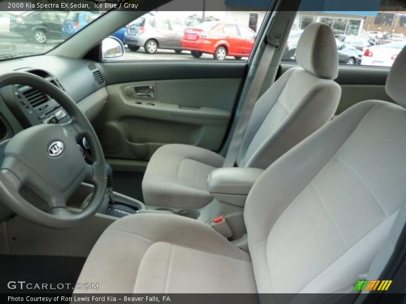 Ice Blue / Gray 2008 Kia Spectra EX Sedan