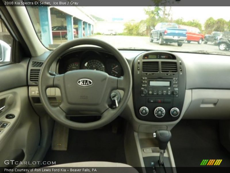 Ice Blue / Gray 2008 Kia Spectra EX Sedan