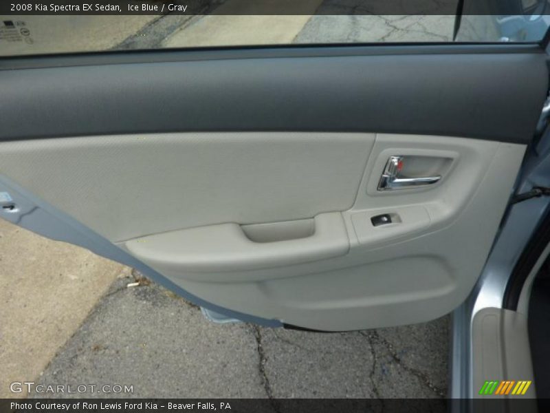 Ice Blue / Gray 2008 Kia Spectra EX Sedan