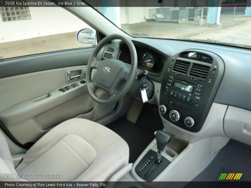 Ice Blue / Gray 2008 Kia Spectra EX Sedan