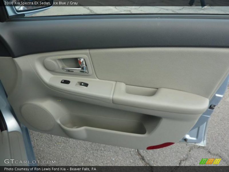 Ice Blue / Gray 2008 Kia Spectra EX Sedan