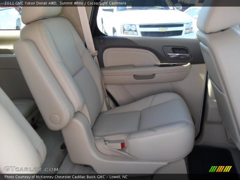 Summit White / Cocoa/Light Cashmere 2011 GMC Yukon Denali AWD