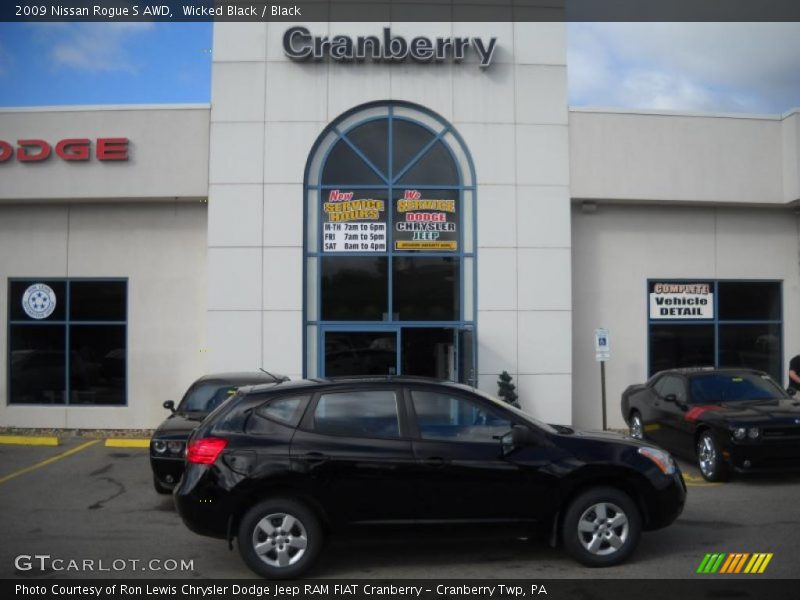 Wicked Black / Black 2009 Nissan Rogue S AWD
