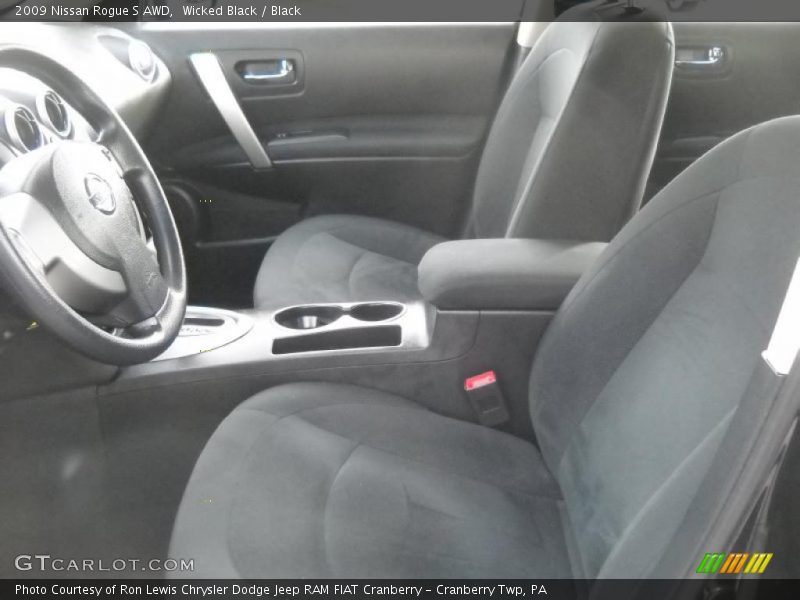Wicked Black / Black 2009 Nissan Rogue S AWD