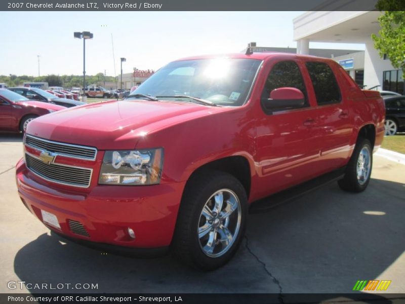 Victory Red / Ebony 2007 Chevrolet Avalanche LTZ