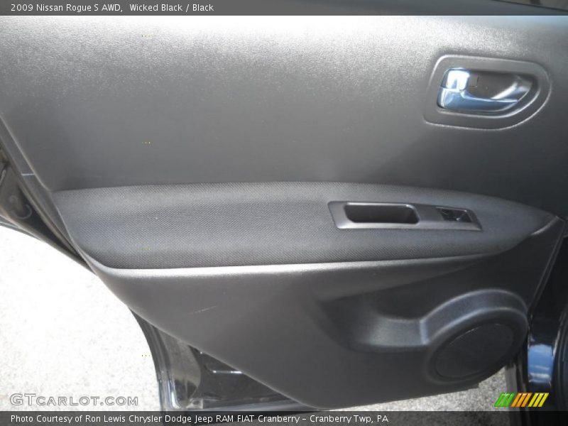Wicked Black / Black 2009 Nissan Rogue S AWD