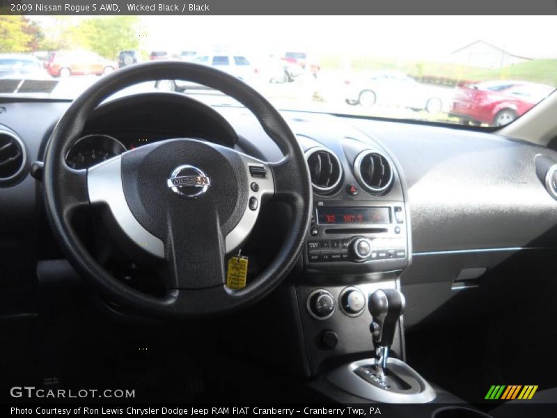 Wicked Black / Black 2009 Nissan Rogue S AWD