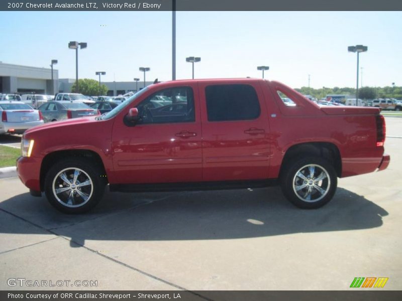 Victory Red / Ebony 2007 Chevrolet Avalanche LTZ