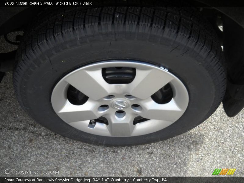 Wicked Black / Black 2009 Nissan Rogue S AWD