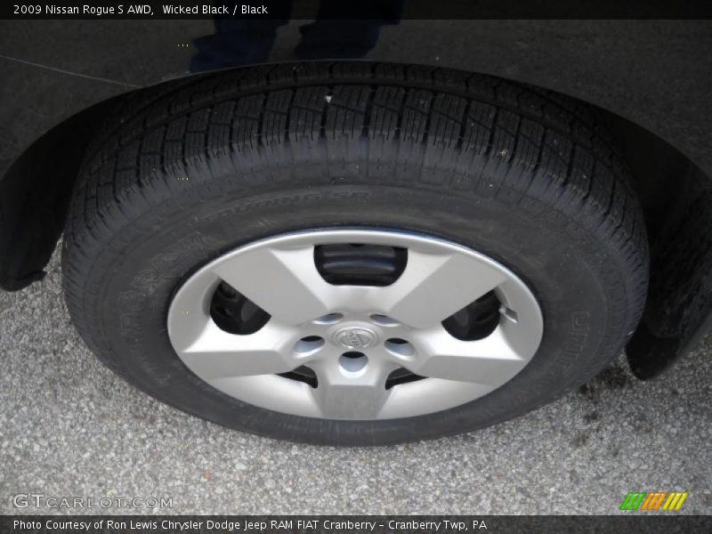 Wicked Black / Black 2009 Nissan Rogue S AWD