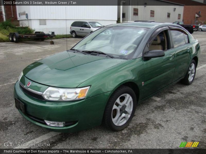 Medium Green / Tan 2003 Saturn ION 3 Sedan