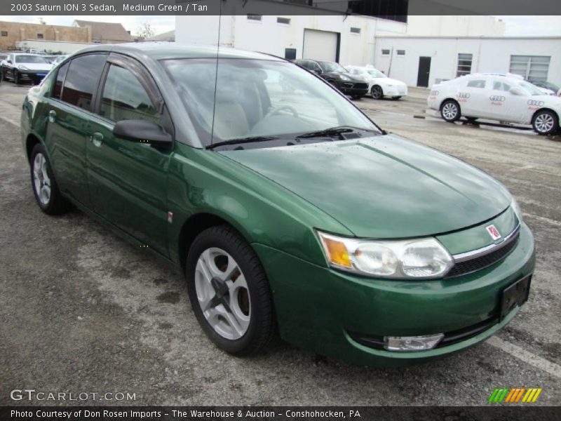 Medium Green / Tan 2003 Saturn ION 3 Sedan