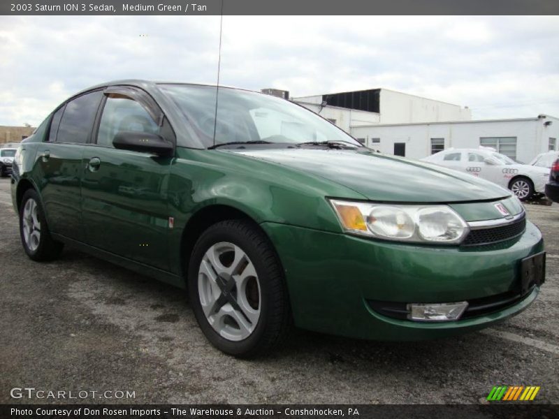 Medium Green / Tan 2003 Saturn ION 3 Sedan