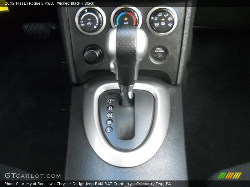 Wicked Black / Black 2009 Nissan Rogue S AWD
