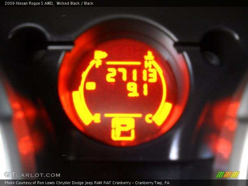 Wicked Black / Black 2009 Nissan Rogue S AWD