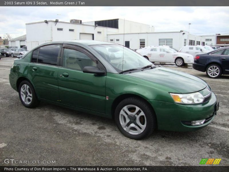 Medium Green / Tan 2003 Saturn ION 3 Sedan