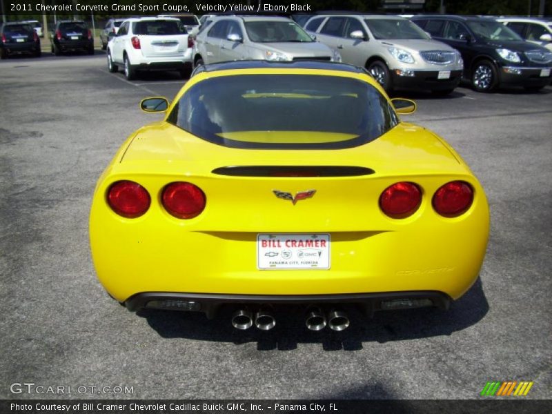 Velocity Yellow / Ebony Black 2011 Chevrolet Corvette Grand Sport Coupe