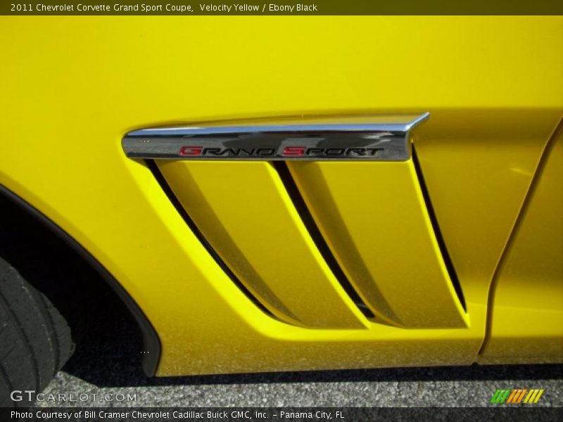 Velocity Yellow / Ebony Black 2011 Chevrolet Corvette Grand Sport Coupe