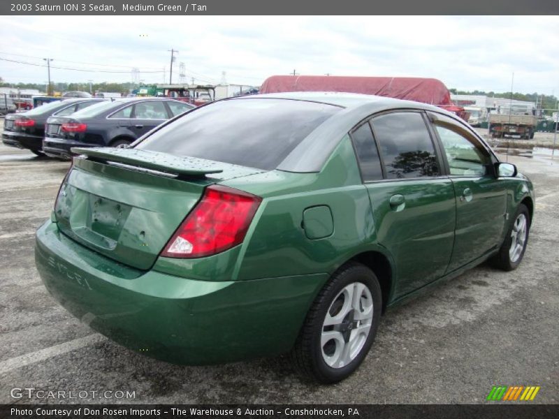 Medium Green / Tan 2003 Saturn ION 3 Sedan