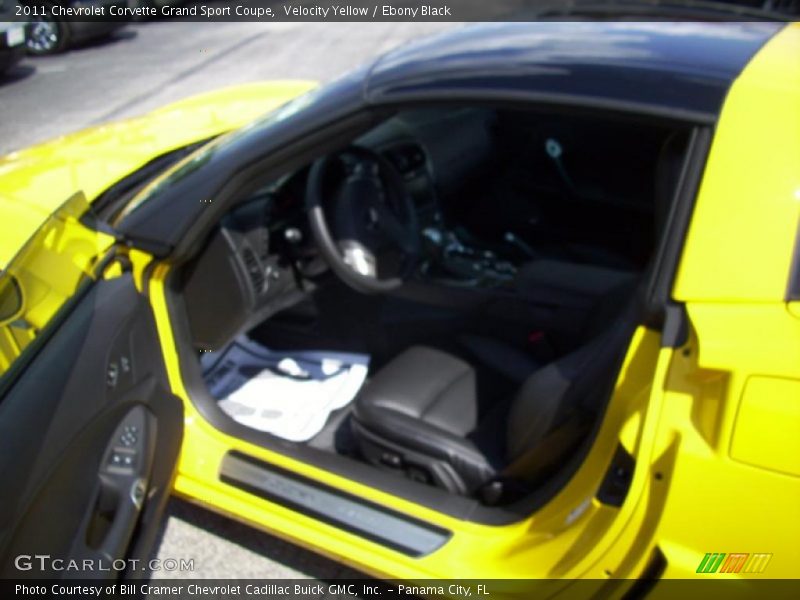 Velocity Yellow / Ebony Black 2011 Chevrolet Corvette Grand Sport Coupe