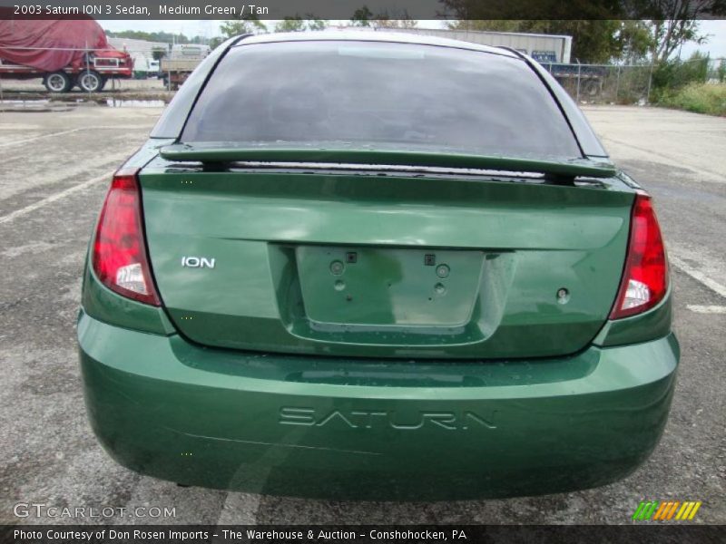 Medium Green / Tan 2003 Saturn ION 3 Sedan