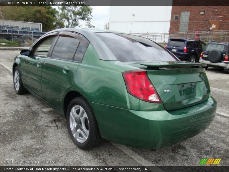 Medium Green / Tan 2003 Saturn ION 3 Sedan