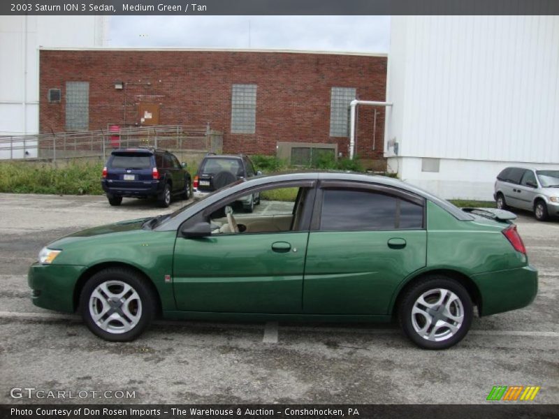Medium Green / Tan 2003 Saturn ION 3 Sedan