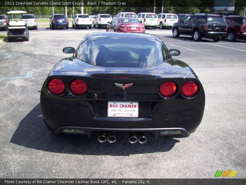 Black / Titanium Gray 2011 Chevrolet Corvette Grand Sport Coupe