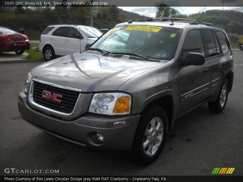 Steel Grey Metallic / Light Gray 2005 GMC Envoy SLE 4x4