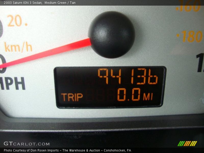 Medium Green / Tan 2003 Saturn ION 3 Sedan