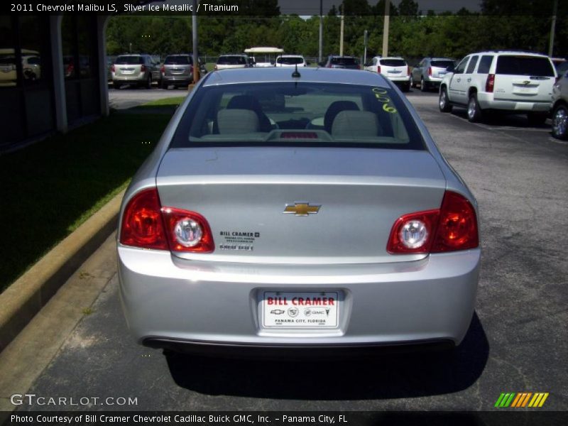 Silver Ice Metallic / Titanium 2011 Chevrolet Malibu LS