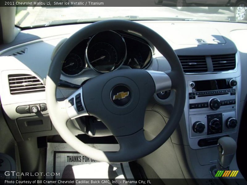 Silver Ice Metallic / Titanium 2011 Chevrolet Malibu LS