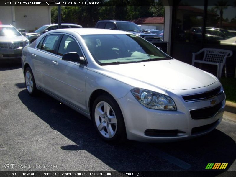 Silver Ice Metallic / Titanium 2011 Chevrolet Malibu LS