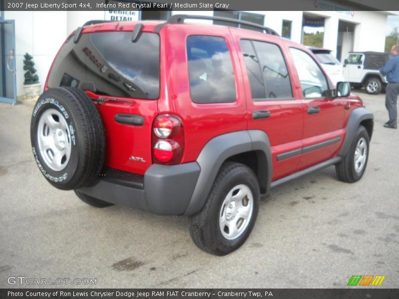 Inferno Red Crystal Pearl / Medium Slate Gray 2007 Jeep Liberty Sport 4x4
