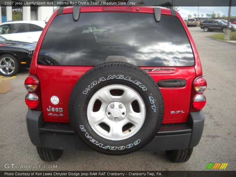 Inferno Red Crystal Pearl / Medium Slate Gray 2007 Jeep Liberty Sport 4x4