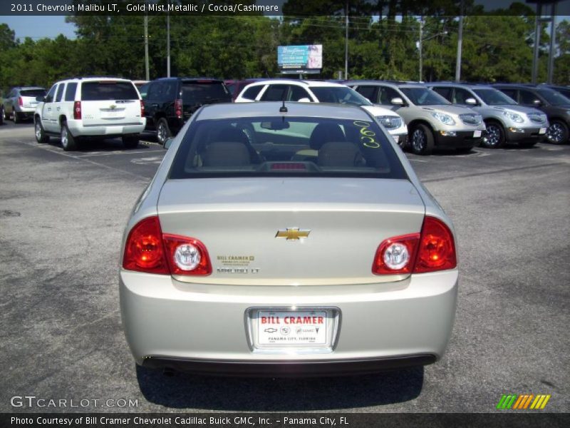 Gold Mist Metallic / Cocoa/Cashmere 2011 Chevrolet Malibu LT