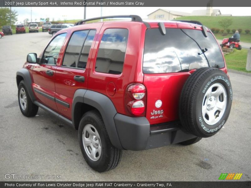 Inferno Red Crystal Pearl / Medium Slate Gray 2007 Jeep Liberty Sport 4x4