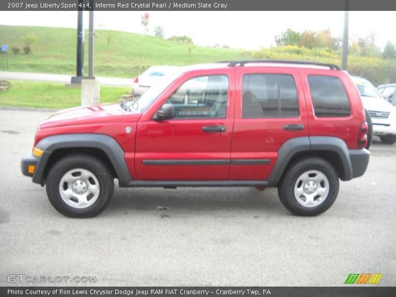 Inferno Red Crystal Pearl / Medium Slate Gray 2007 Jeep Liberty Sport 4x4