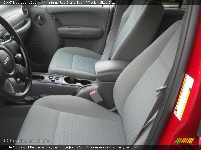 Inferno Red Crystal Pearl / Medium Slate Gray 2007 Jeep Liberty Sport 4x4