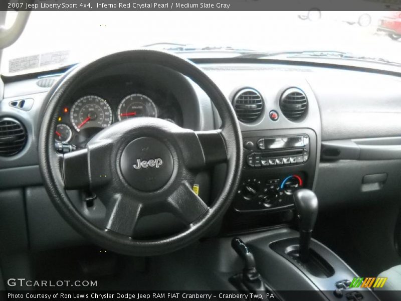 Inferno Red Crystal Pearl / Medium Slate Gray 2007 Jeep Liberty Sport 4x4